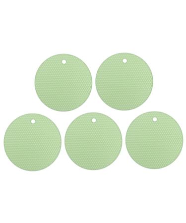 Zerodeko Air Fryer Silicone Liner 5pcs Liners Reusable Pad Practical Kitchen Air Mats Round Silicone Liner Fryer Mat