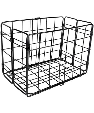 Wald 582 Folding Rear Bike Basket - Black | Convenient Storage Solution - Buy Online on GoSupps.com
