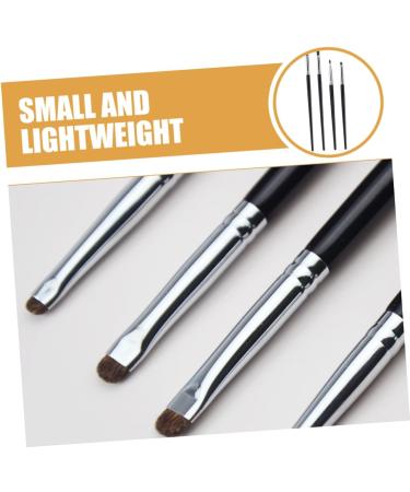 FOMIYES 4pcs Eyeliner Brush Wand Wooden Handle Horse Hair Small Eyeliner Brush Eye Makeup Tool - Buy Online on GoSupps.com