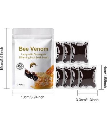  Set of 7 Foot Spa Soak Beads for Stress Relief Bee Bath Foot Soak for Hard Skin Healthy Feet Skincare Set for Women Bee venoms Slimming Bead Bags - Buy Online on GoSupps.com