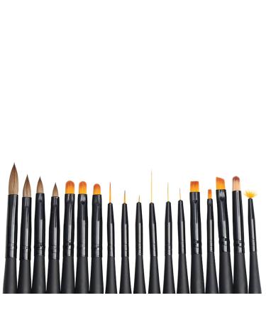 18-Piece Nail Art Brush Set - Professional Painting Pens for Manicure & Embossing - International Shipping - Buy Online on GoSupps.com