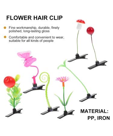 Lurrose 56pcs Pea Mini Sprout Barrettes for Women | Novelty Bean Simulation Butterflies Hair Clips | Creative Toddler Party Headwear - Buy Online on GoSupps.com