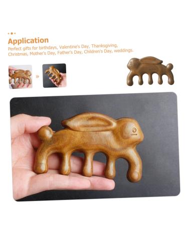 Ultechnovo 3ST Green Sandalwood Massage Comb - Wide Tooth Tool for Circulation Smoothing and Breastfeeding - Perfect Gift Idea - Buy Online on GoSupps.com