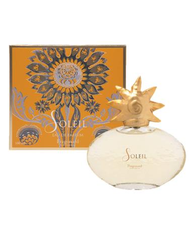 Fragonard Soleil Eau de Parfum 100 ml Bottle Top notes jasmine freesia orange blossom Heart notes rose lily wisteria Base notes amber santal 3.38 Fl Oz (Pack of 1)