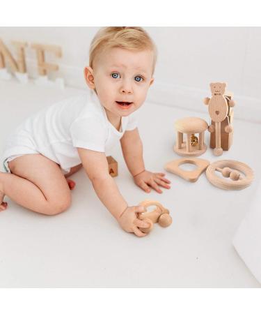 Promise Babe Montessori Rattle Set - Wooden Infant Puzzle Toy Collection - Buy Online on GoSupps.com