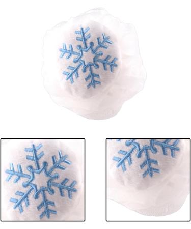 HAICN 2Pieces Christmas Bath Sponges Red Santa White Snowflake Design Shower Loofahs Balls Party Favors Supplies for Men Women Body Scrubber - Buy Online on GoSupps.com