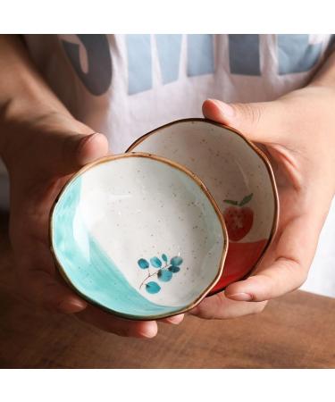 Fruit Bowl Snack Containers Dip Bowl Ceramic Soy Sauce Dishwashing Dish Condiment Soy Sauce Vinegar Sushi Appetizer Plate Or Condiment Breakfast Bowls (Color : C) (B) - Buy Online on GoSupps.com