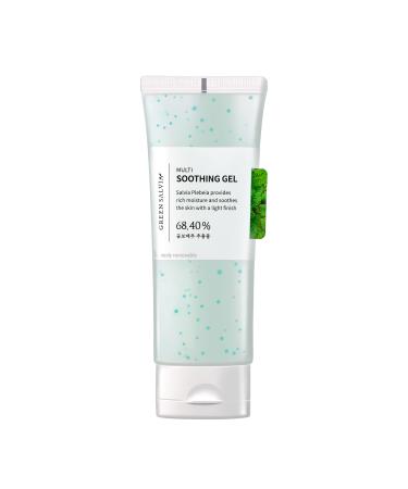 Green Salvia Multi Soothing Gel Moisturizer - Korean Skincare Beauty Hydrating Gel Moisturizer Treatment Pore with Vitamin Capsules for All Skin Types (70ml)