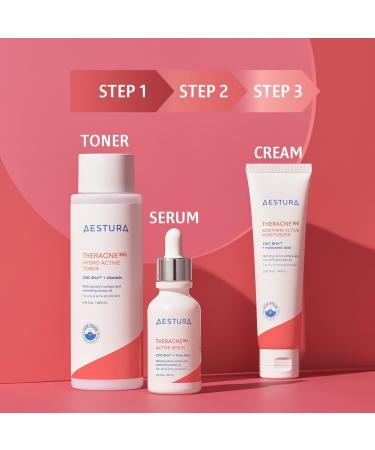 Aestura Theracne365 Hydro Active Toner for Acne-Prone Skin | Reduce Oil & Improve Texture | Soothing Zinc & BHA | Non-Comedogenic 6.76 Fl Oz - International Shipping Available - Buy Online on GoSupps.com