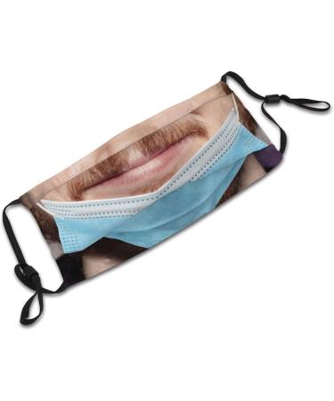 Xcngg Smiling Beard Face Mask for Men - Reusable Cloth Bandana with Filter | Comfortable & Washable Balaclava - 2 Filter Packs Included - Buy Online on GoSupps.com