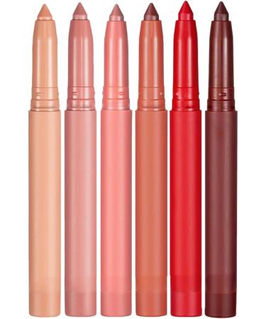 SOUTHJIELING 6pcs Lipstick Pencil Lip Liner Waterproof Practical Lip Pencil for Various Occasions - Buy Online on GoSupps.com