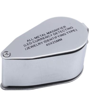 Plauauyt 40x LED Pocket Magnifier Jeweller Eye Glass Loop Lens Magnifying Loupe UV Light - Buy Online on GoSupps.com