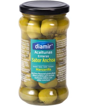 Lot of 3x Whole green olives with anchovy flavor - 300g jar - Buy Online on GoSupps.com