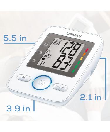 Beurer BM31 Upper Arm Blood Pressure Monitor | Automatic Digital Device for Home Use | Large Cuff 2 Users Irregular Heartbeat Detector - Buy Online on GoSupps.com