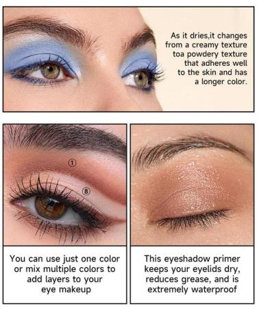 Eyeshadow Primer Set 4 Colors Matte Liquid Eyeshadow for Smooth Neutral Creamy Eyeshadow Set Lightweight High-pigmented and - (Color: 2 Style A) 2 / Style a - Buy Online on GoSupps.com