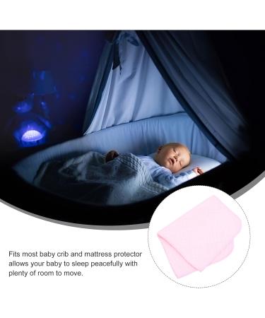 DOITOOL Portable Baby Changing Pad - Washable Cotton Waterproof Non-Slip Travel Diaper Bag in Pink Rose | Eco-Friendly Baby Essentials - Buy Online on GoSupps.com