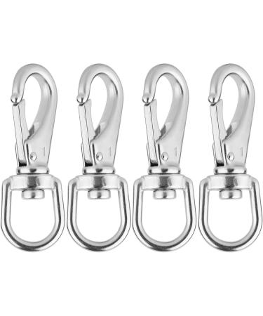 Faneta Stainless Steel Swivel Eye Snap Hooks  Flag Pole Clips  Marine Grade Scuba Diving Clips  Heavy Duty Spring Snap Hooks  Sturdy Metal Keychain Clips (3-1/2 Inch  M5/1#  4-Pack) - Buy Online on GoSupps.com