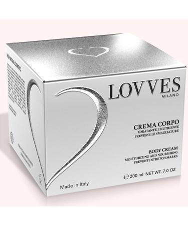 LOVVES Body Cream High Natural Cosmetics Nourishing Moisturizer Prevents Stretch Marks Tones and Revitalizes Skin Makes it Soft and Silky Glass Jar 200 ml - Buy Online on GoSupps.com