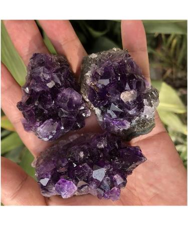 70-80g Natural Amethyst Crystal Cluster Quartz Ra CrystalsStone Decoration Ornament Purple Feng Shui Stone Ore Home Goods JITZEGMD (Size : 2pc) - Buy Online on GoSupps.com