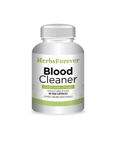 Herbsforever Blood Cleaner Capsules  Ayurvedic Herbal Supplement  Support for Blood Purifier Skin Itching Rashes Pigmentation Blemishes and Dermatitis  90 Vege Capsules  800 Mg Each