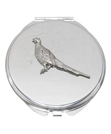 Phesant Standing Compact Mirror Handbag Gift With Free Engraving 271