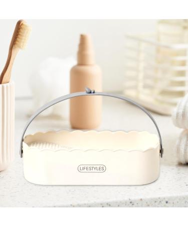 AWHAO Makeup Brush Cleaning Bowl Storage Rack Drying Rack Brush Cleaning Tool for Women's Salon white - Buy Online on GoSupps.com