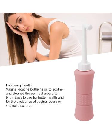 ZJchao Reusable Vaginal Shower - Manual Pressure Cleaning 500ml | Discharge-Proof Post-Birth Recovery Tool with Storage Bag - Pink - Buy Online on GoSupps.com