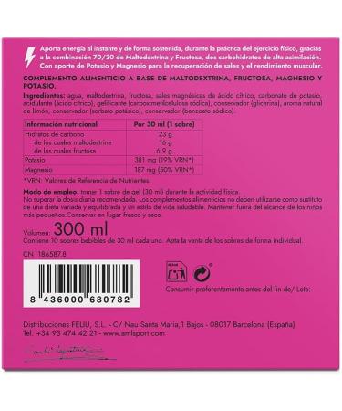 Sincrofarm AML Sport Glucomag 703010 bags of 30 ml lemon flavor energy for athletes suitable for vegans - Buy Online on GoSupps.com
