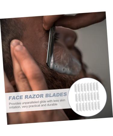 Vintorky 100th Razor Blade - Disposable Facial Razor with Cleaning Fluid | Rustproof Steel Beard & Hairdressing Salon Cutter - Buy Online on GoSupps.com