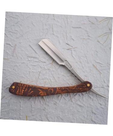 Beavorty 2-in-1 Folding Razor Holder | Stainless Steel Barbershop Razor Blades | Rustproof Straight Shave for Men | Durable Hairdressing Blade Supply - Buy Online on GoSupps.com