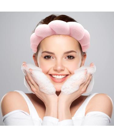 Zkptops Spa Headband for Women - Padded Soft Hairband for Makeup, Skincare & Washing Face - Non Slip Hair Accessory - Pink - Buy Online on GoSupps.com