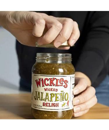 Wickles Wicked Jalapeno Relish 16oz - Pack of 3 | Spicy Condiment for Burgers & Hot Dogs - Buy Online on GoSupps.com