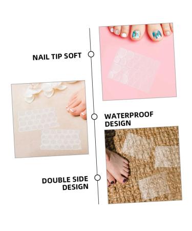 SOESFOUFU 100 Sheets Jelly Gel Nails Fake Nails Fake Nail Glue Nail Sticker Press on Nail Glues Glue for Nails Sticky Adhesive Nail Tabs Stickers Manicure Label Jelly Glue Pink - Buy Online on GoSupps.com