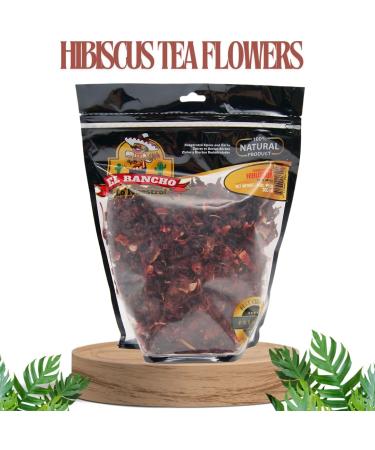 EL RANCHO Hibiscus Flower 300g Resealable Bag Premium Quality for Tea and Infusions Dried Hibiscus Flowers All-Natural Vegan Caffeine-Free. PRODUCT OF MEXICO IDEAL FOR FRESH WATERS - Buy Online on GoSupps.com