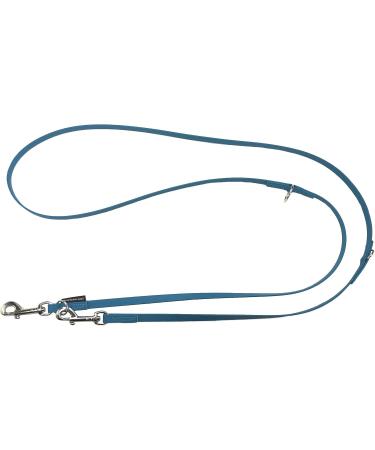 Biothane Dog Leash for Small & Large Dogs | Adjustable 2m - 5m | Durable & Soft with Silver Hook | 2.80m x 16mm Petrol - Buy Online on GoSupps.com