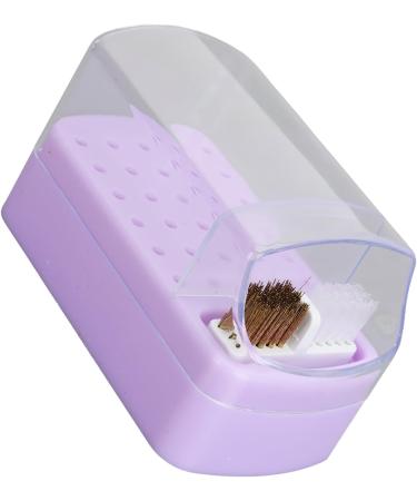 Nail Drill Bit Holder Nail Drill Bit Holder Dustproof Space Saving 30 Holes Manicure Accessories Stable Home Base for Artists (Purple) - Buy Online on GoSupps.com