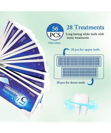 5D Schloss Powerful Teeth Whitening Strips 56 Single Adhesion Teeth Whitening Strips Insensitive Whitening Strips With Anti-sensitivity Factors Comfortable and Without Tooth Acid - Buy Online on GoSupps.com