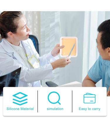 Venipuncture Silicone Skin Muscle Diabetics Pads for Medical Training - 2pcs - Buy Online on GoSupps.com