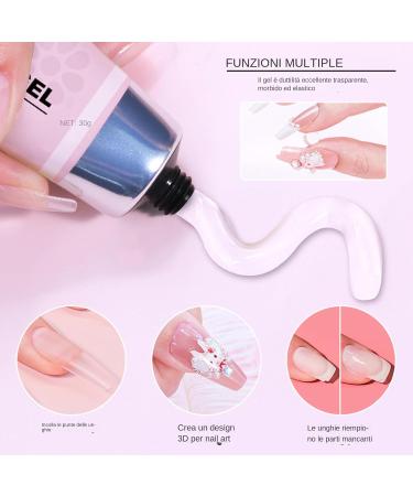 Gel for Extensions - Adhesive Kit Press-On | Solid Gel with Removal Glossy Solid for Extension Adhesive Manufacturer and Decor - Buy Online on GoSupps.com