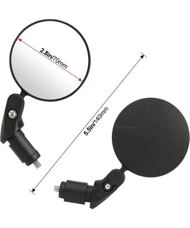 2pcs Bar End Bicycle Mirrors | Cycling Rear View Mirrors for Mountain and Road Bike - Buy Online on GoSupps.com
