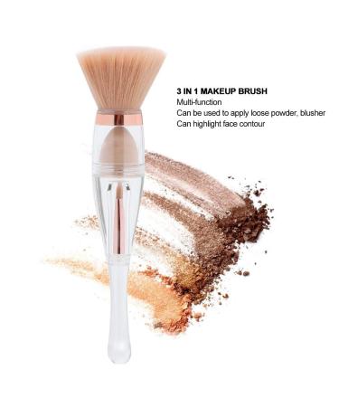 3-in-1 Multifunctional Makeup Brush - Eye Shadow Blush Powder Concealer | Best Cosmetic Tool for Flawless Makeup - Buy Online on GoSupps.com