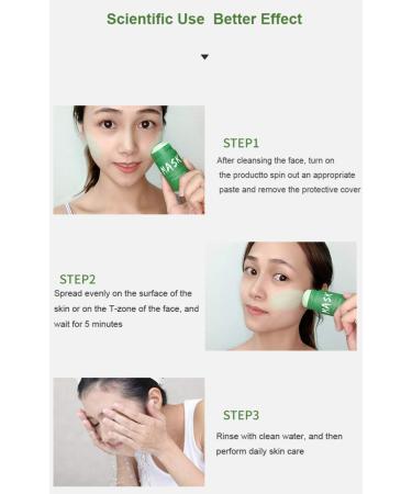 Green Tea Mask Stick - Blackhead Remover & Deep Pore Cleansing Clay | Moisturizing Oil Control & Anti-Acne Facial Care - Buy Online on GoSupps.com
