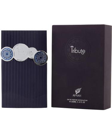 AFNAN Tribute Blue Luxury Collection Eau De Parfum Spray 3.4 Ounce (Unisex)
