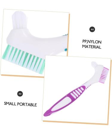 Kombiuda 2-Piece Prosthesis Cleaning Brush Set | Portable Toothbrush & Gums Cleaner | Proverean Tools for Effective Oral Hygiene - Buy Online on GoSupps.com