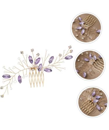 Housoutil diamond wedding hair accessories for brides hair accessories bride prom Xiuhe clothing child wedding vintage hair comb wedding accessories for brides hair comb clips - Buy Online on GoSupps.com