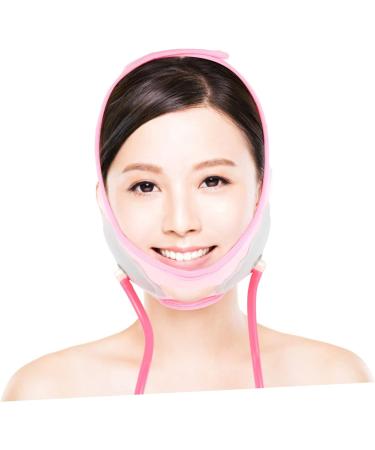 Baluue 1pc Inflatable Face Strap Face Lifting Bandage Face Strap Double Chin Face Shaper Band Pink Fabric - Buy Online on GoSupps.com