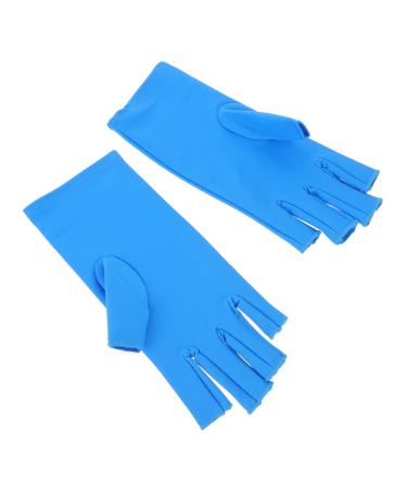 MERRYHAPY 1 Pair Nail Gloves UV Shield Gloves Manicure Gloves Fingerless Gloves Manicure Tools Gloves Fingerless Mitts Sunscreen Gloves Nail Art Tools Anti-uv Gloves 20X8X0.4CM