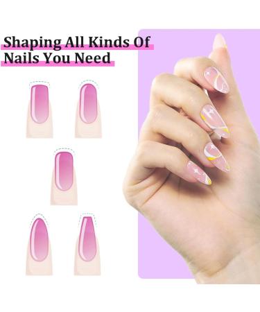 Nail Files 20PCS Professional Double Sided 100/180 Grit Nail Files Emery Board Manicure Pedicure Tool and Nail Buffering Files - Buy Online on GoSupps.com