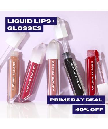 DRAGUN BEAUTY DragunGlass Gold Flex Lip Gloss - Unbothered | High Shine, Sheer Coverage & Lightweight | Vanilla Scent | Cruelty-Free | 0.12oz - Buy Online on GoSupps.com