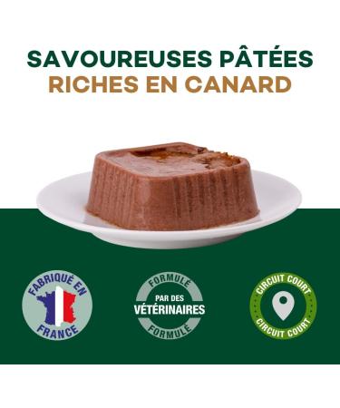 EQUILIBRE & INSTINCT - Adult Dog - Duck Wet Food Pate - Optimal Digestive Transit - Complete Recipe Formulated with Veterinarians - 9x300g - Made in France - Buy Online on GoSupps.com